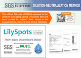 LilySpots mini, Original travel disinfection and cleaning agent at the touch of a button